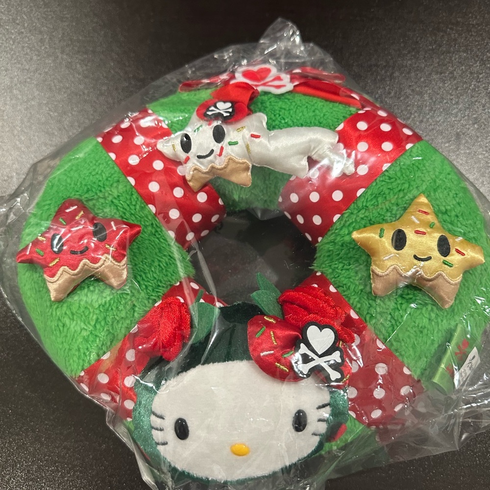 New tokidoki Hello Kitty Christmas Plush Wreath
